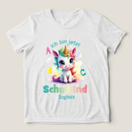 Niedliches Einhorn mit Seifenblasen - Schulkind | T Shirt
