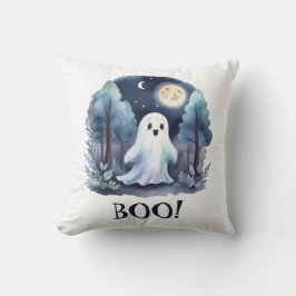 Niedliches Gespenst Geist im Wald Halloween Kudde