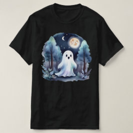 Niedliches Gespenst Geist im Wald Longsleeve T Shirt