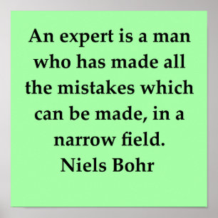 niels bohr-citat poster