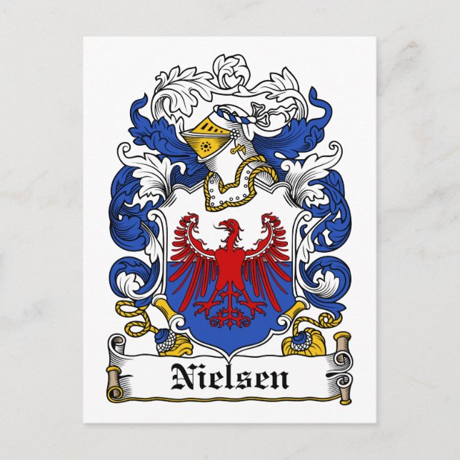 Nielsen Family Crest Vykort (Framsida)
