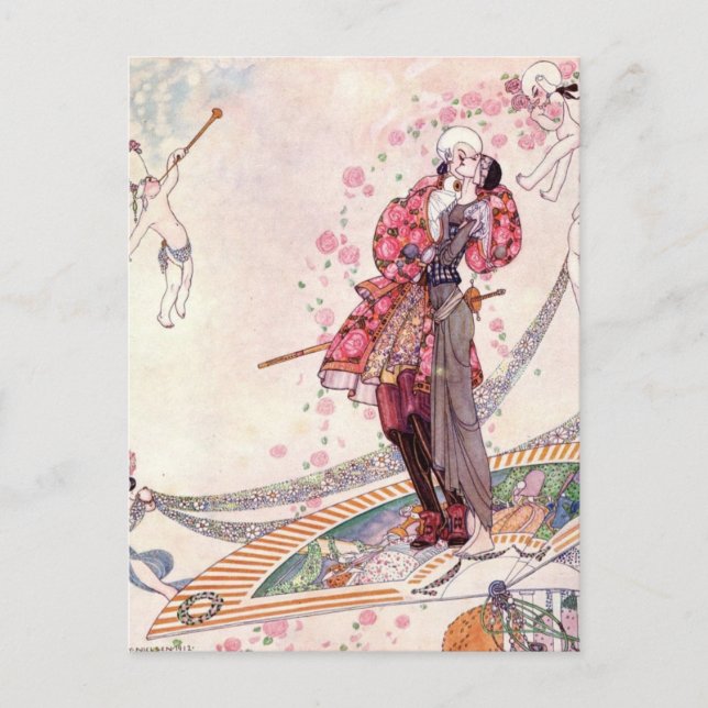 Nielsen's In Powder and Crinoline Vykort (Framsida)