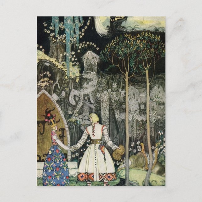 Nielsens Öster i Sol och Väster i Måne Vykort (Framsida)