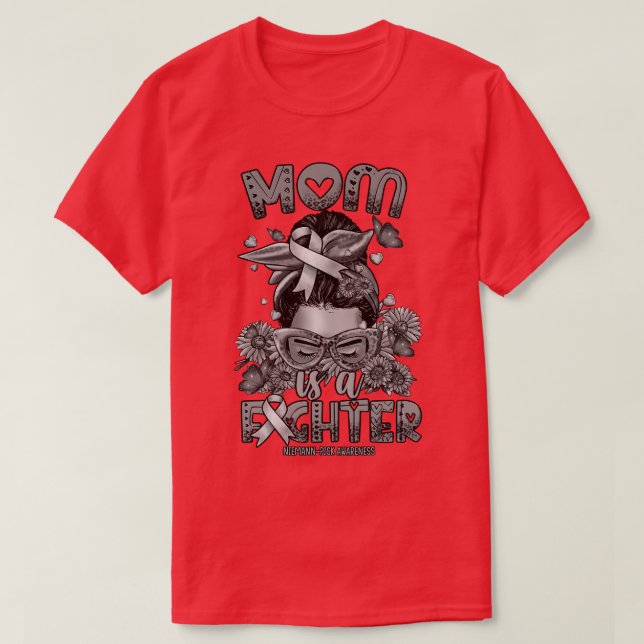 NiemannPick Awareness Mamma fighter-bun T Shirt (Design framsida)