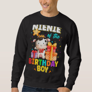 Nienie of the Birthday Boy Cow Boskap Family Lång Ärmad Tröja