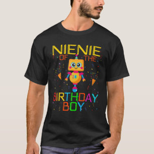 Nienie of the Birthday Boy Robotics Theme Family R T Shirt