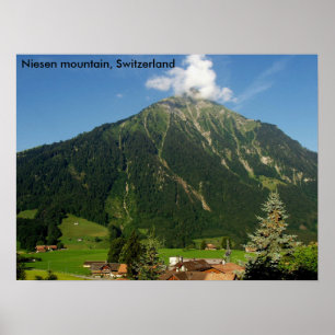 Niesen berg, Schweitz Poster