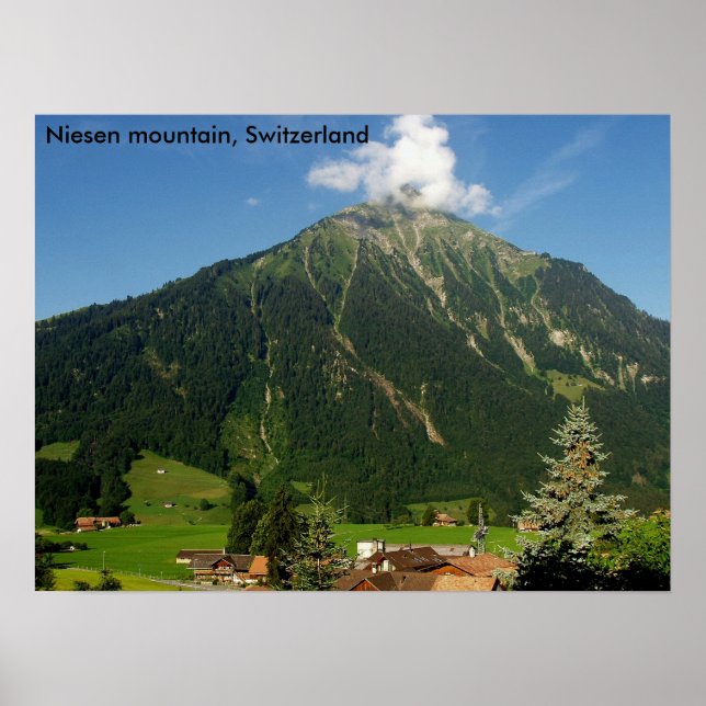 Niesen-berget, Schweiz Poster (Framsidan)