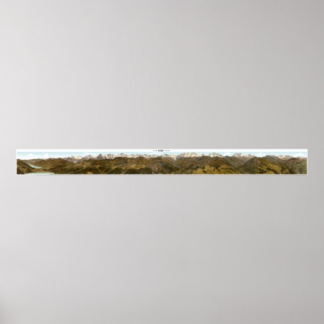 NIESEN Swiss Alpernas 360° Panorama Poster (Framsidan)