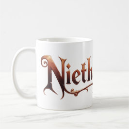 Niethalf mit Text Kaffemugg