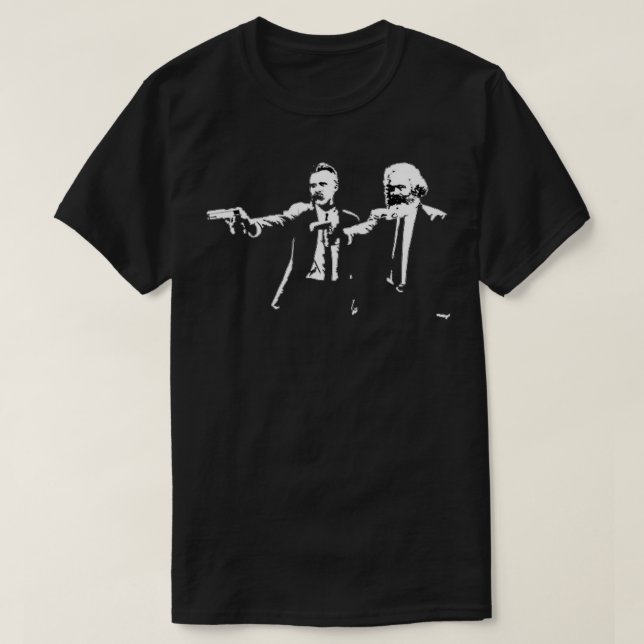Nietzche och Marx T Shirt (Design framsida)