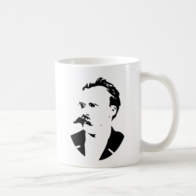 Nietzsche ansikte kaffemugg (Höger)