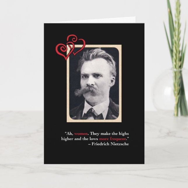 Nietzsche Anti-Valentin kort #1 för dag (Framsida)