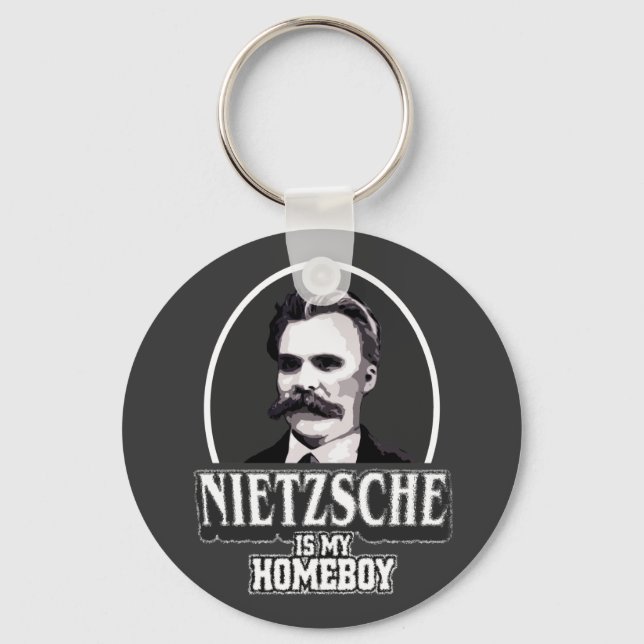 Nietzsche är min hempojke nyckelring (Framsida)