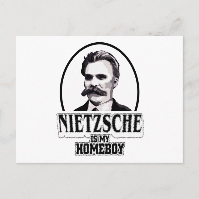 Nietzsche är min hempojke vykort (Framsida)
