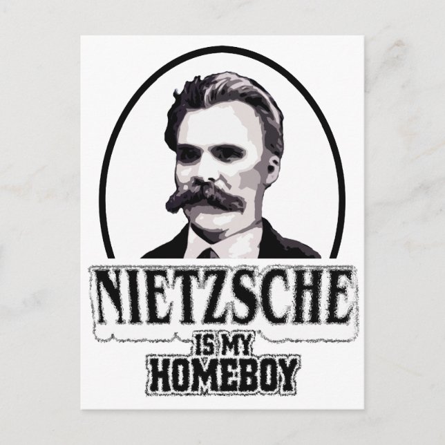 Nietzsche är min hempojke vykort (Framsida)