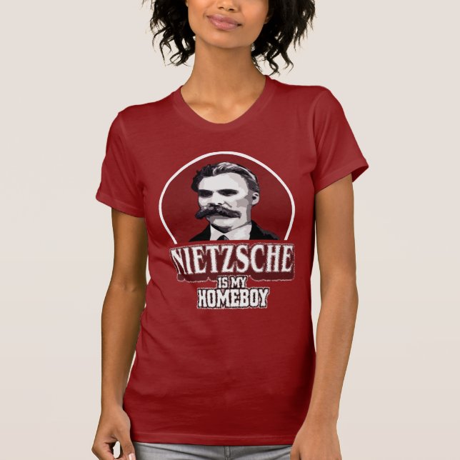 Nietzsche är min Homeboy T-shirt (Framsida)