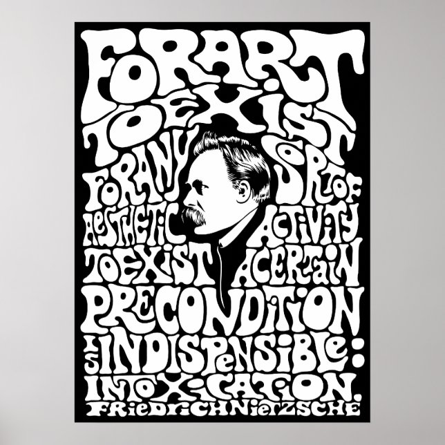 Nietzsche - Art Poster (Framsidan)