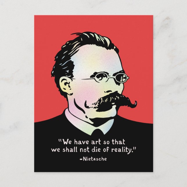 Nietzsche - Art v. Reality Vykort (Framsida)