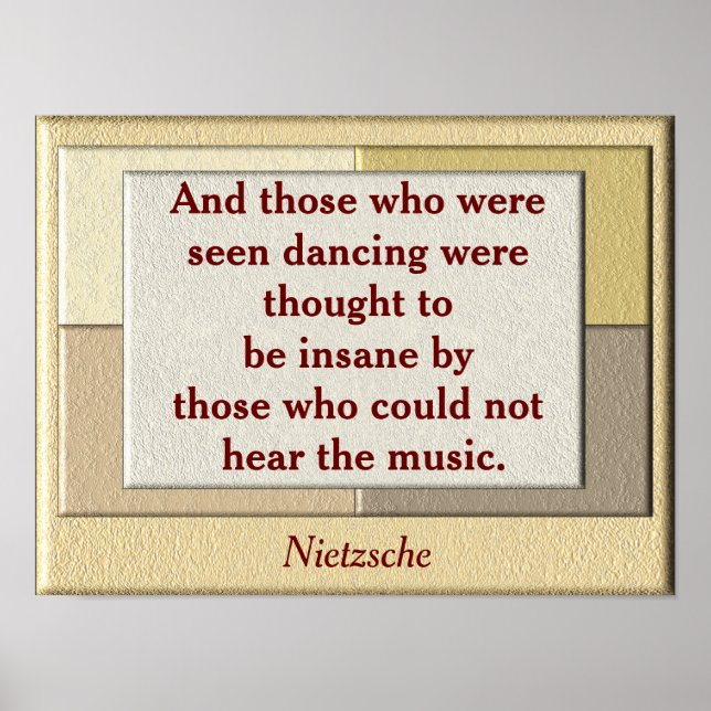 Nietzsche-citat - art poster (Framsidan)