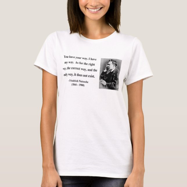 Nietzsche citationstecken 1b t-shirt (Framsida)