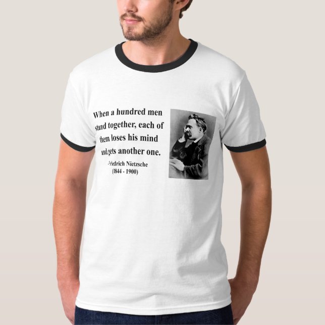 Nietzsche citationstecken 7b t shirt (Framsida)