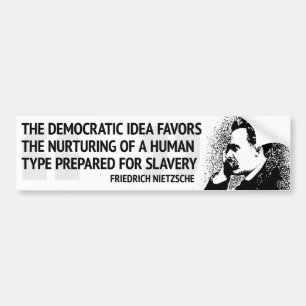 Nietzsche demokrati bildekal