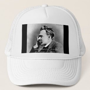 Nietzsche "Dödor inte U" citattecken och citatteck Truckerkeps