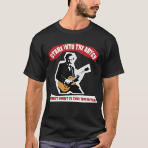 Nietzsche Guitar Quote Black T Shirt
