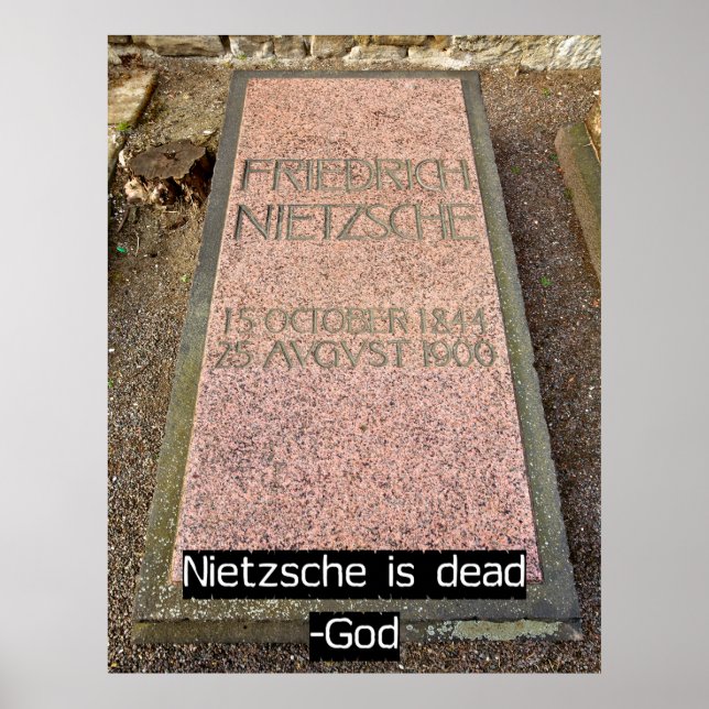 Nietzsche is Dead Poster (Framsidan)