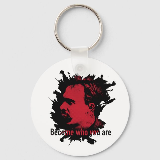 Nietzsche Keychain - Bli den du är Nyckelring (Framsida)