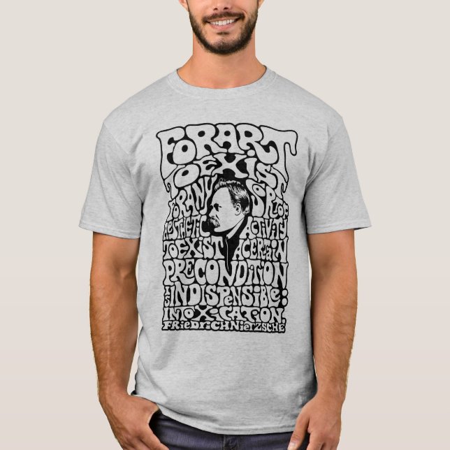 Nietzsche - konst t-shirt (Framsida)