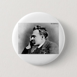 Nietzsche "Lattas" Visdoms Citat Presenter T-shirt Knapp