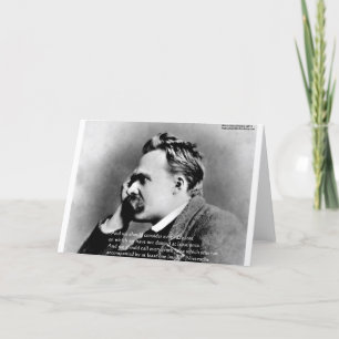 Nietzsche "Lattas" Visdoms Citat Presenter T-shirt Kort