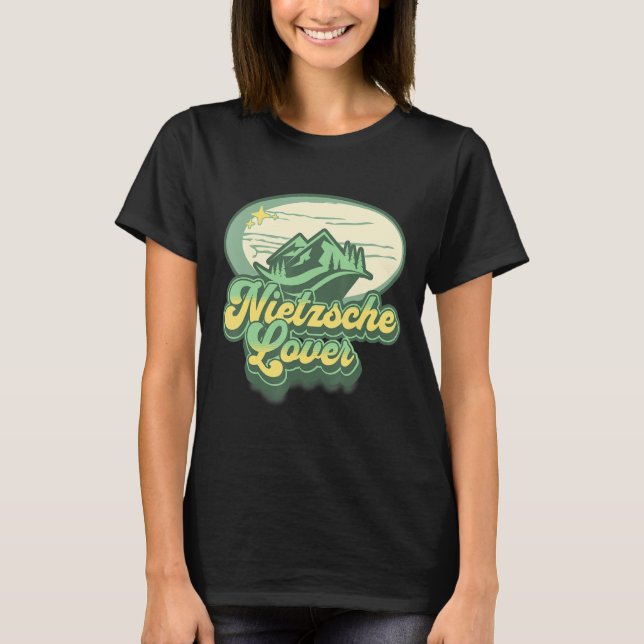 Nietzsche-livets filosofiska motivation citat t shirt (Framsida)