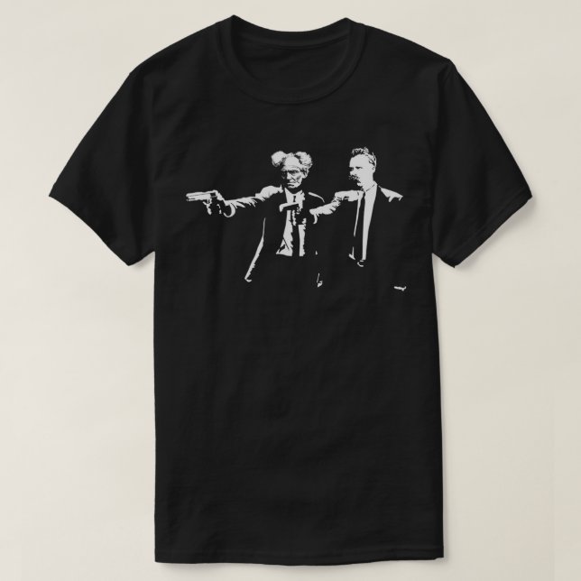 Nietzsche och Schopenhauer Philosopher Longsleeve T Shirt (Design framsida)