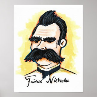 Nietzsche Poster 11 x 8,5 tum