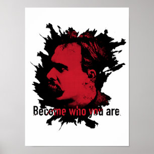 Nietzsche Print - Bli den som du är Poster