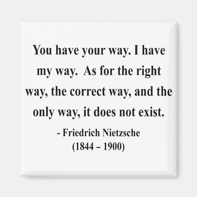 Nietzsche Quote 1a Magnet (Framsidan)