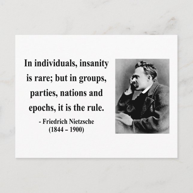 Nietzsche Quote 3b Vykort (Framsida)