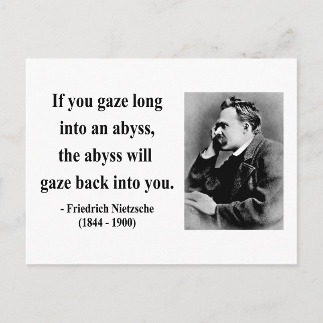 Nietzsche Quote 4b Vykort (Framsida)