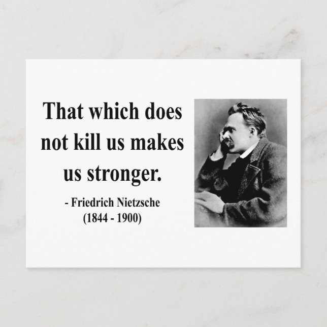 Nietzsche Quote 5b Vykort (Framsida)