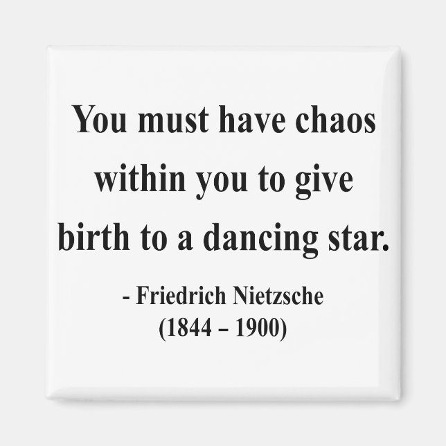 Nietzsche Quote 6a Magnet (Framsidan)