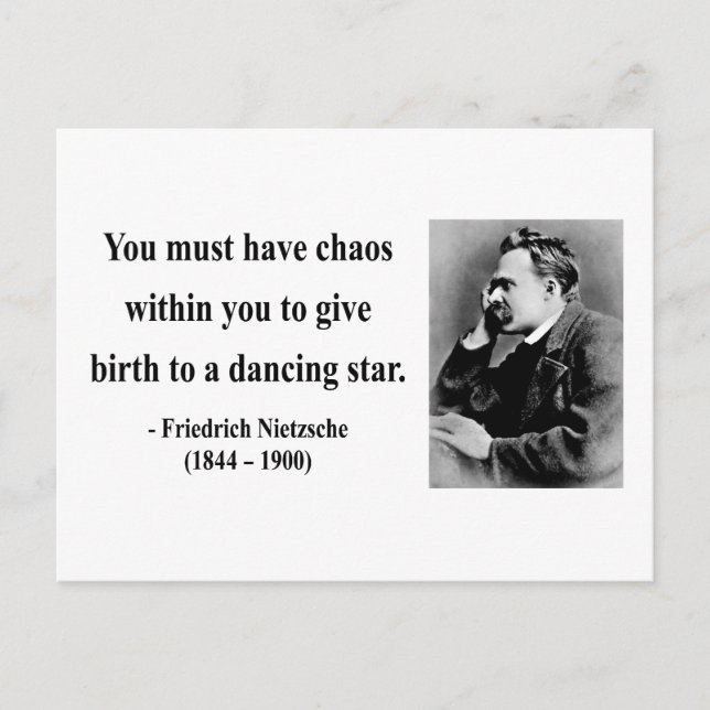 Nietzsche Quote 6b Vykort (Framsida)
