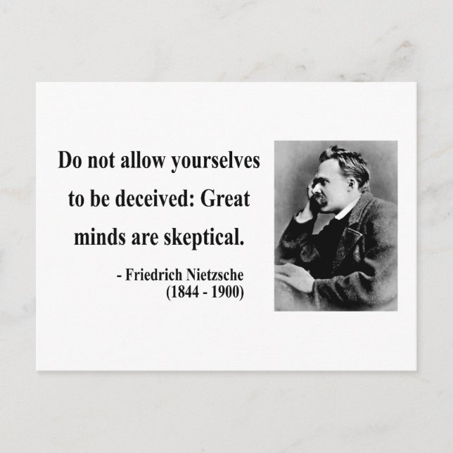 Nietzsche Quote 9b Vykort (Framsida)