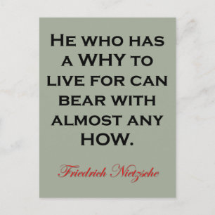 Nietzsche Quote - Bevara hur som helst Vykort