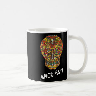 Nietzsche Stoic Quote Philosopher Sugar Skull Kärl Kaffemugg
