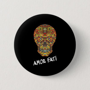 Nietzsche Stoic Quote Philosopher Sugar Skull Kärl Knapp