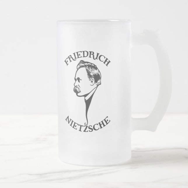 Nietzsche - sv frostat ölglas (Höger)