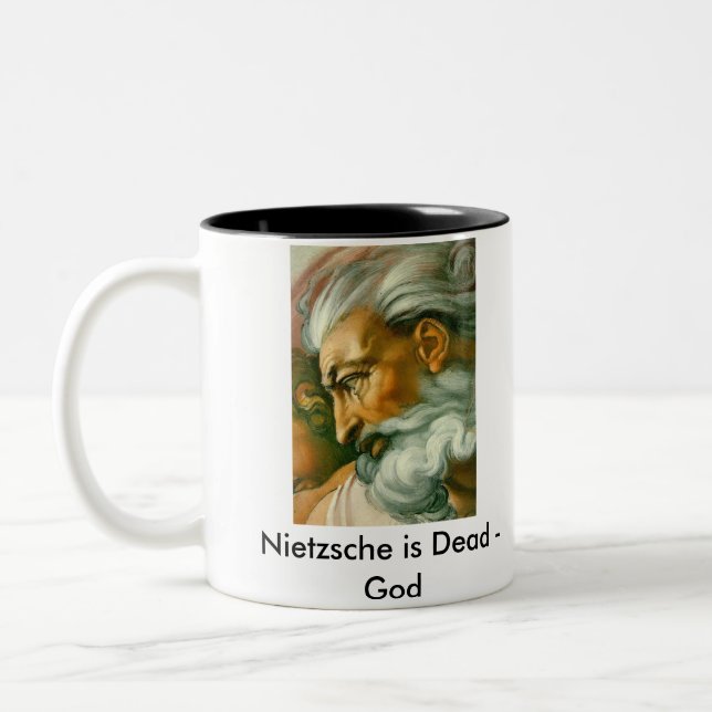 Nietzsche… Två-Tonad Mugg (Vänster)